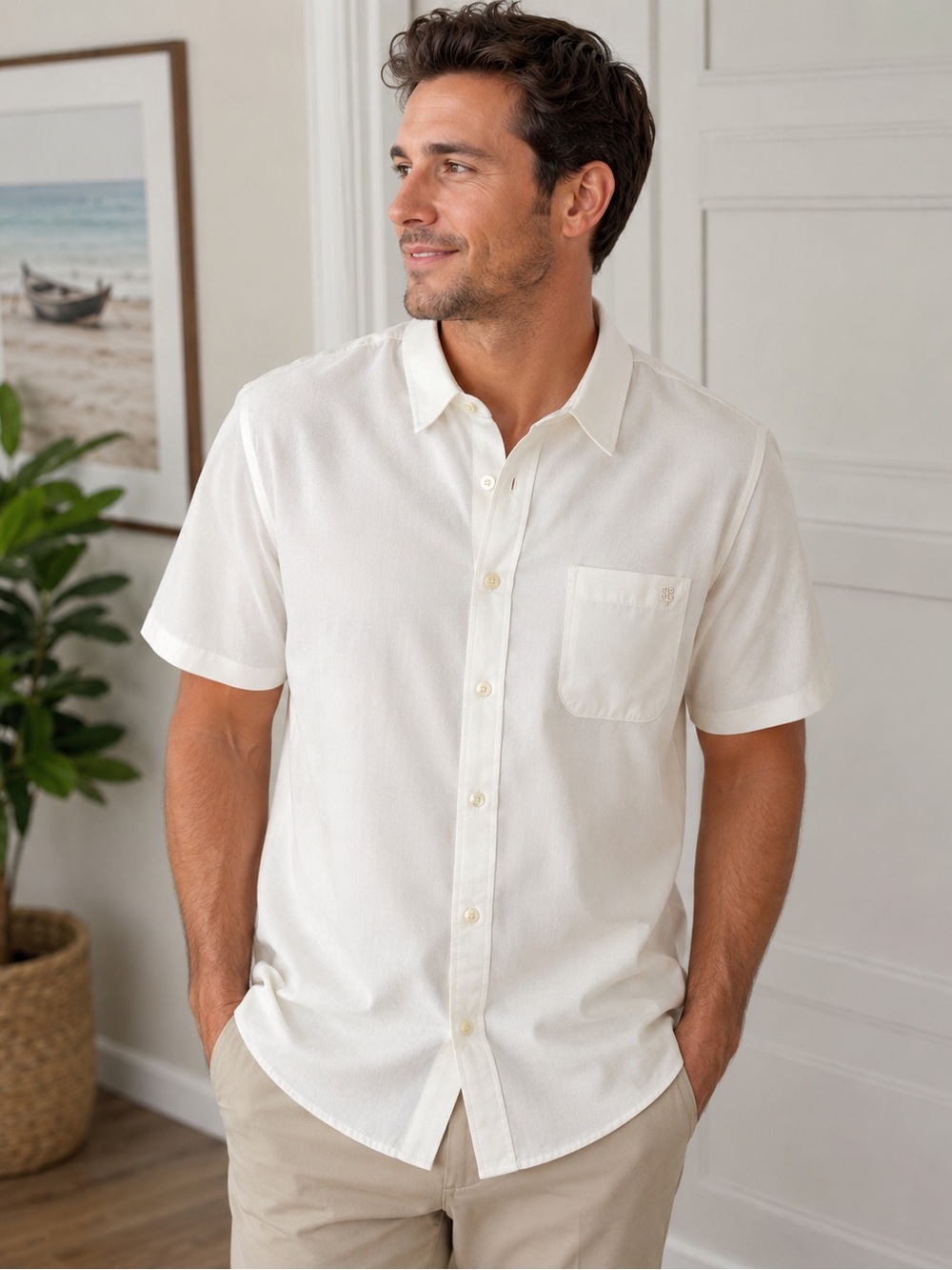 Reyn Spooner Classic Men’s Short Sleeve Shirt – XL